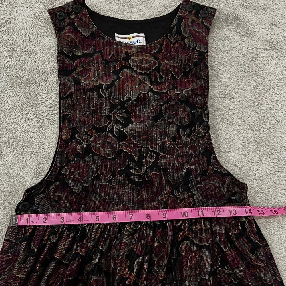 Woodward Vintage Black Floral Tapestry Sleeveless Dress Women’s Sz 6 - Picture 10 of 10